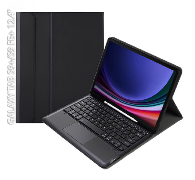 Чохол до планшета BeCover Keyboard+TouchPad Samsung Tab S9 Plus (SM-X810/SM-X816)/S9 FE Plus (SM-X610/SM-X616) 12.4" Black (712368)