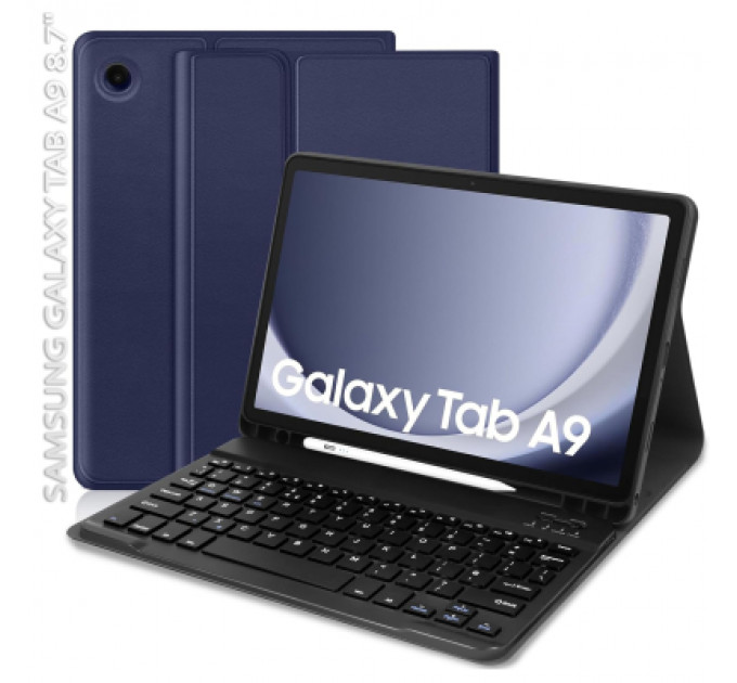 Чохол до планшета BeCover Keyboard Samsung Tab A9 SM-X115 8.7" Deep Blue (712356)