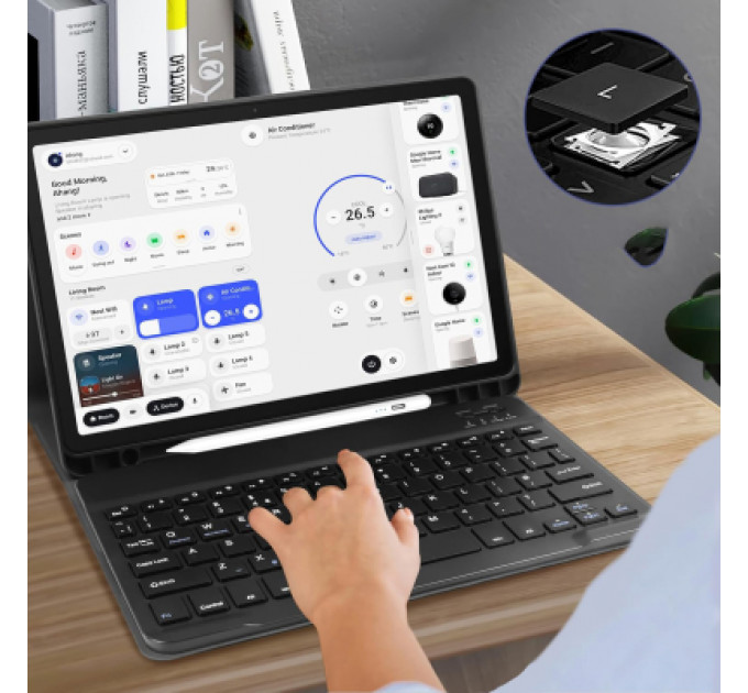 Чохол до планшета BeCover Keyboard Samsung Tab A9 SM-X115 8.7" Deep Blue (712356)
