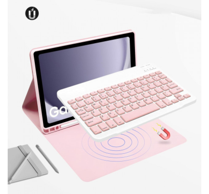 Чохол до планшета BeCover Keyboard Samsung Tab A9 SM-X115 8.7" Pink (712359)