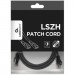 Cablexpert Патч-корд 3м S/FTP Cat 6A CU LSZH black Cablexpert (PP6A-LSZHCU-BK-3M)