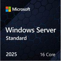 ПЗ для сервера Microsoft Windows Server 2025 Standard 16 Core англ, ОЕМ на DVD носії (EP2-25187)