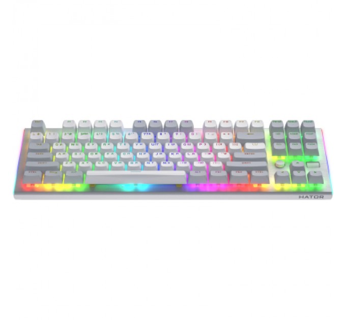 Клавіатура Hator Gravity TKL Orange USB White (HTK561UA)