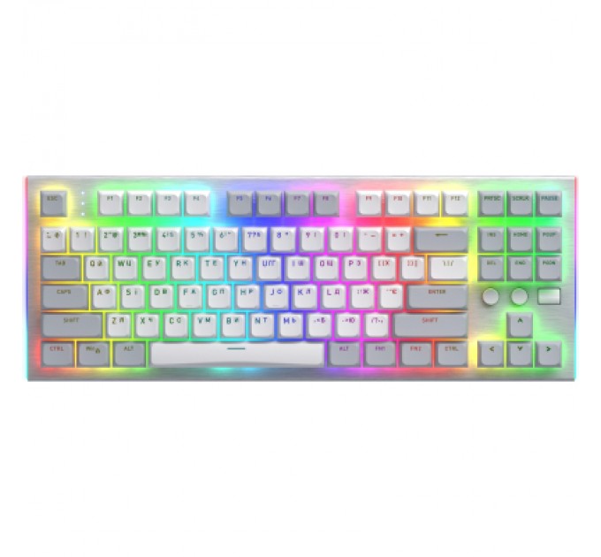 Клавіатура Hator Gravity TKL Orange USB White (HTK561UA)