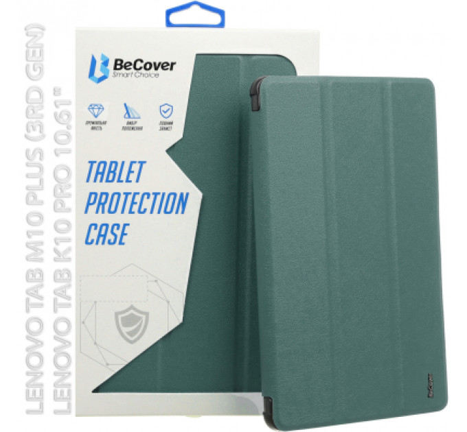 Чохол до планшета BeCover Flexible TPU Mate Lenovo Tab M10 Plus TB-125F (3rd Gen)/K10 Pro TB-226 10.61" Dark Green (712524)