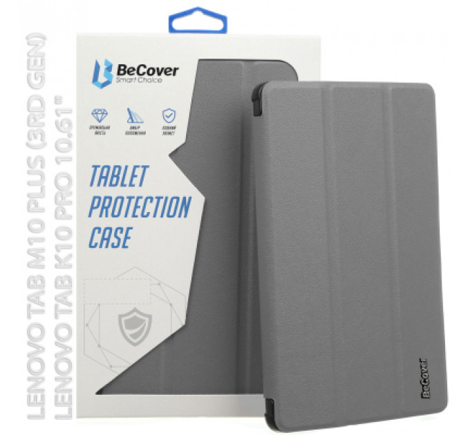 Чохол до планшета BeCover Flexible TPU Mate Lenovo Tab M10 Plus TB-125F (3rd Gen)/K10 Pro TB-226 10.61" Grey (712525)