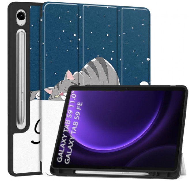 Чохол до планшета BeCover Flexible TPU Mate Samsung Tab S9 (SM-X710/SM-X716)/S9 FE (SM-X510/SM-X516B) 11.0" Good Night (712535)