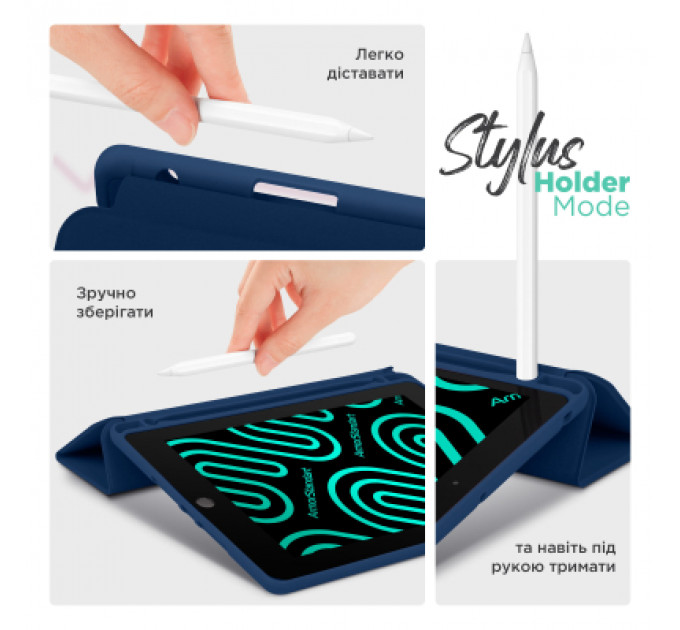Чохол до планшета Armorstandart Smart Fold Pen Xiaomi Redmi Pad Pro / Poco Pad Dark Blue (ARM81431)