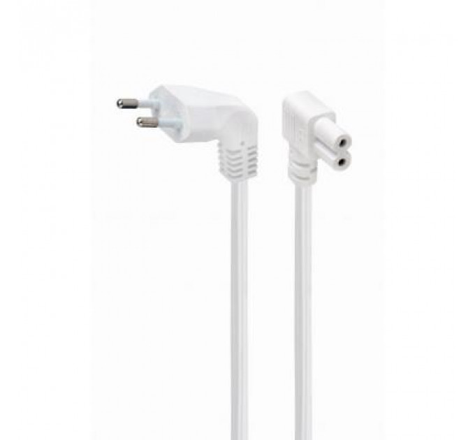 Кабель живлення C7 2.5m corner white Cablexpert (PC-184L-VDE-2.5M-W)