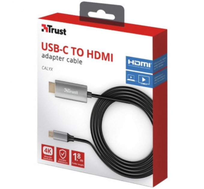 Перехідник Trust Calyx USB-C to HDMI Adapter Cable (23332_TRUST)