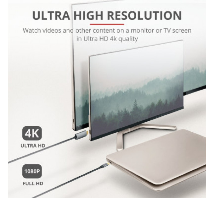 Перехідник Trust Calyx USB-C to HDMI Adapter Cable (23332_TRUST)