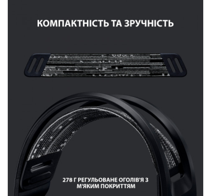 Навушники Logitech G733 Lightspeed Wireless RGB Gaming Headset Black (981-000864)