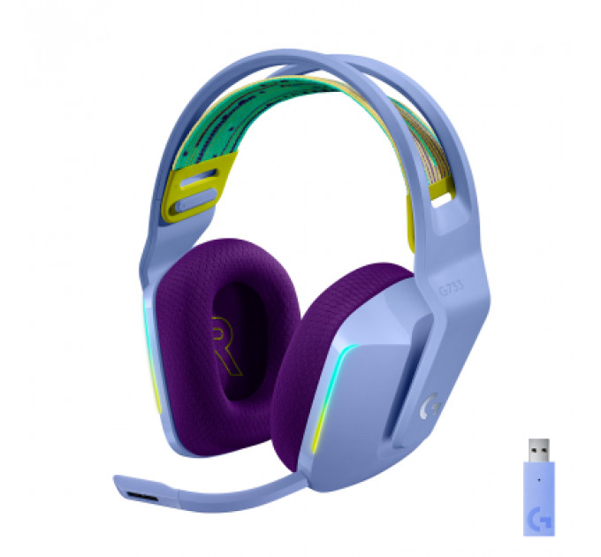 Навушники Logitech G733 Lightspeed Wireless RGB Gaming Headset Lilac (981-000890)