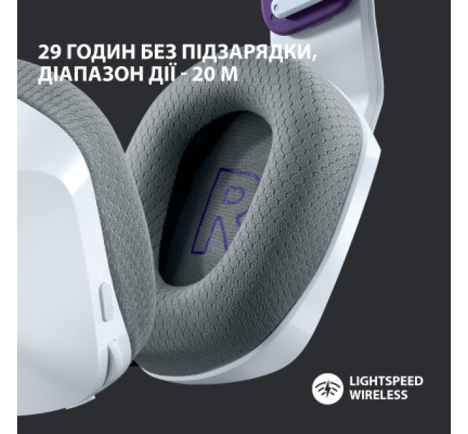 Навушники Logitech G733 Lightspeed Wireless RGB Gaming Headset White (981-000883)