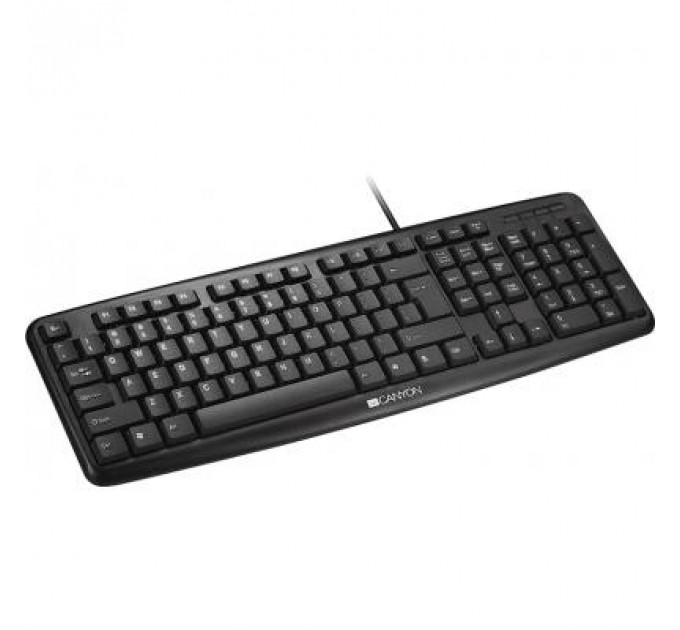 Клавіатура Canyon CNE-CKEY01-RU Black USB (CNE-CKEY01-RU)