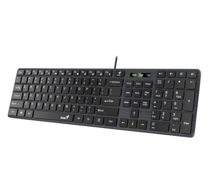Клавіатура Genius SlimStar 126 USB Black Ukr (31310017407)