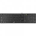 Клавіатура Genius SlimStar 126 USB Black Ukr (31310017407)