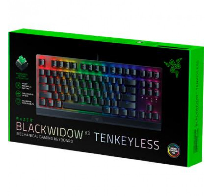 Клавіатура Razer BlackWidow V3 TKL Razer Green RU (RZ03-03490700-R3R1)