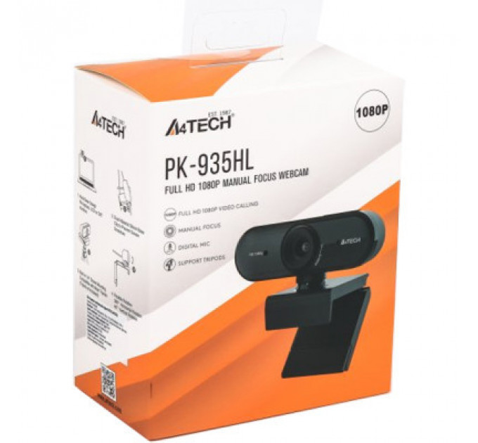 Веб-камера A4Tech PK-935HL 1080P Black (PK-935HL)
