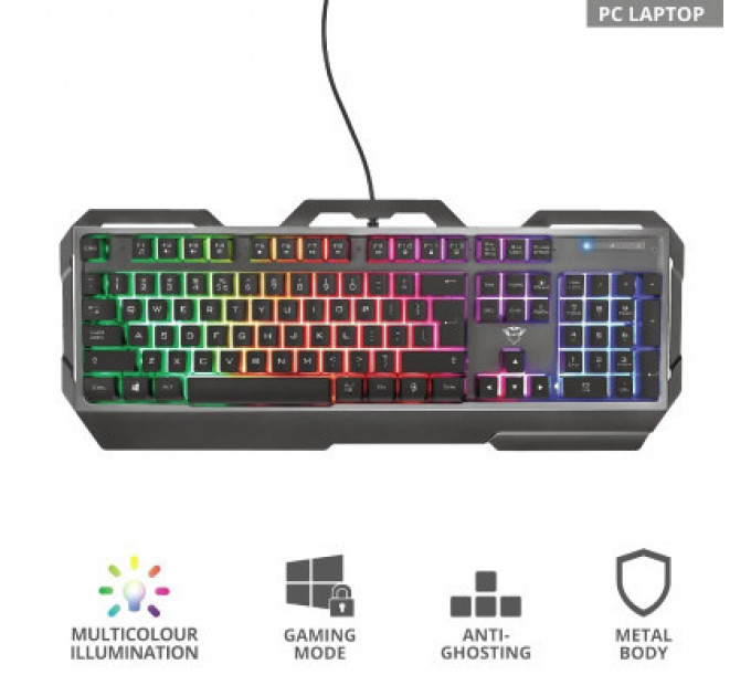 Клавіатура Trust GXT 856 Torac Illuminated Black (23577)