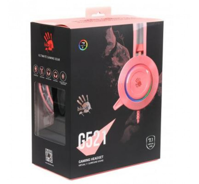 Навушники A4Tech Bloody G521 Pink