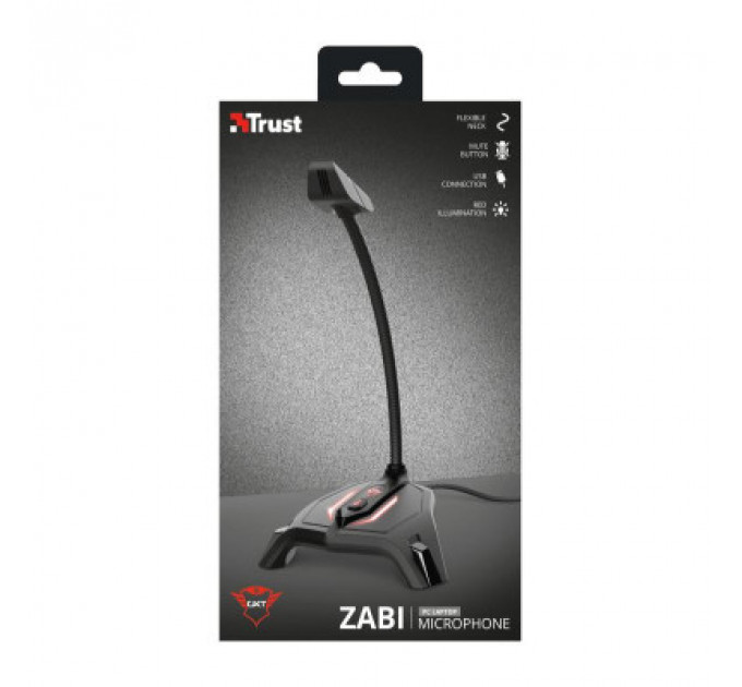 Мікрофон Trust GXT 215 Zabi LED-Illuminated USB Gaming Black (23800)