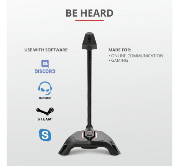 Мікрофон Trust GXT 215 Zabi LED-Illuminated USB Gaming Black (23800)