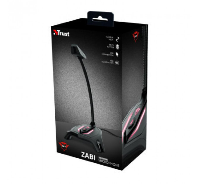 Мікрофон Trust GXT 215 Zabi LED-Illuminated USB Gaming Black (23800)