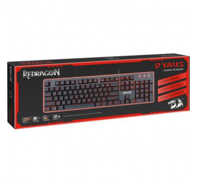 Клавіатура Redragon Dyaus USB UKR Black (77625)