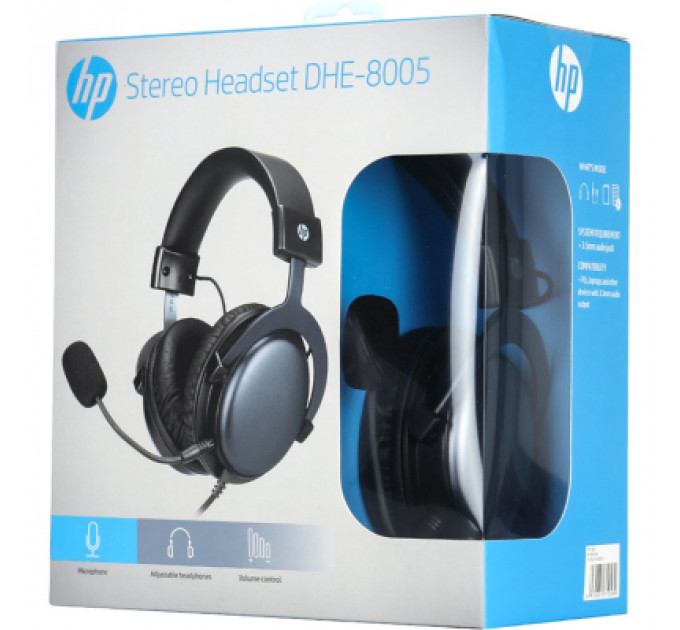 Навушники HP DHE-8005 Gaming Red LED Black (DHE-8005)