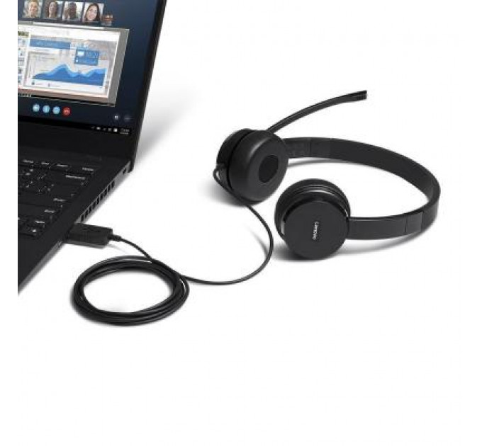 Навушники Lenovo 100 Stereo USB Headset (4XD0X88524)