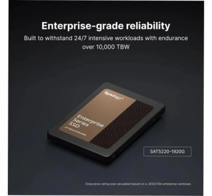 Synology Накопичувач SSD для сервера Synology 2.5" 1920GB SATA (SAT5220-1920G)