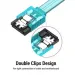 Vention Кабель для передачі даних SATA 3.0 7pin F/F 0.5m L Blue Vention (KDDSD)