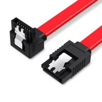 Кабель для передачі даних SATA 3.0 7pin F/F 0.5m L Red Vention (KDDRD)