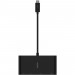 Перехідник Belkin USB-C to Ethernet, HDMI, VGA, USB-A, black (AVC005BTBK)