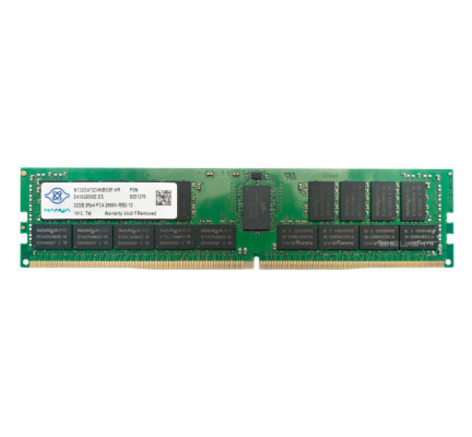 Модуль пам'яті для сервера DDR4 32GB ECC RDIMM 2933MHz 2Rx4 1.2V CL21 Nanya (NT32GA72D4NBX3P-IX)