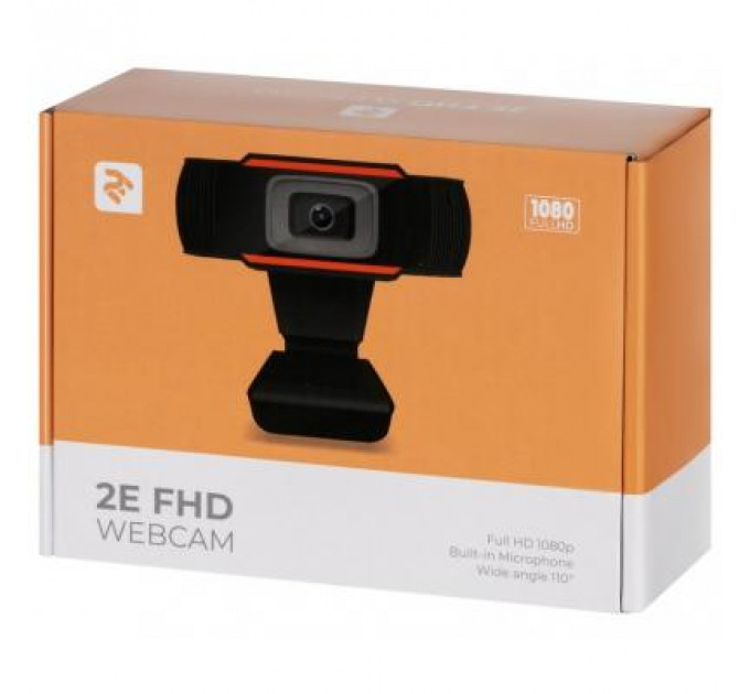 Веб-камера 2E FHD USB Black (2E-WCFHD)