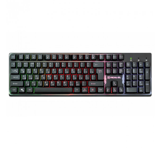Клавіатура REAL-EL 7011 Comfort Backlit Black