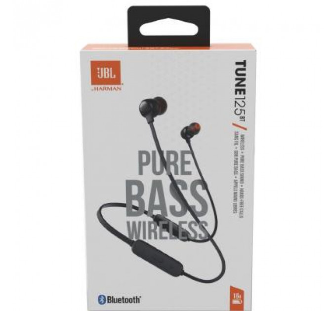 Навушники JBL Tune 125BT Black (JBLT125BTBLK)