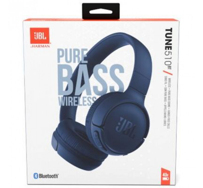 Навушники JBL Tune 510BT Blue (JBLT510BTBLUEU)
