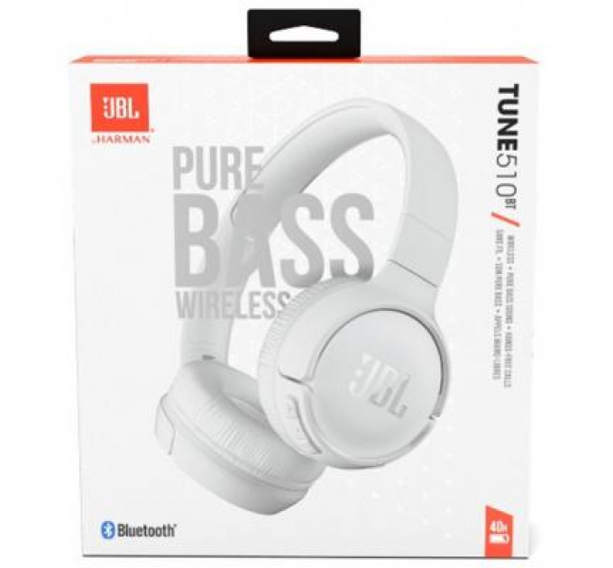 Навушники JBL Tune 510BT White (JBLT510BTWHTEU)