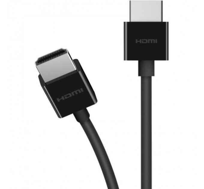 Кабель мультимедійний HDMI to HDMI 2.0m v2.1 High Speed Ethernet Belkin (AV10175BT2MBKV2)