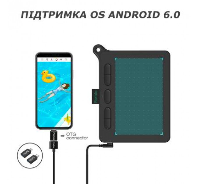 Графічний планшет Parblo Ninos S Black (NINOSS)