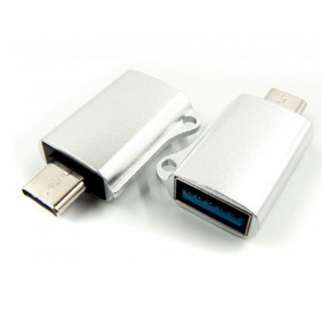 Перехідник OTG USB - Type-C grey Dengos (ADP-019)
