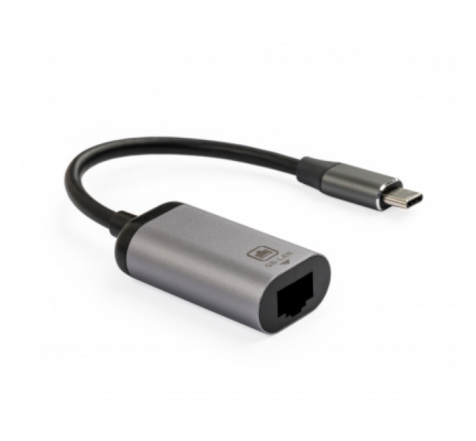 Перехідник Type-C Male to RJ45 Lan 1 Gbps Vinga (VCPATCLGB)