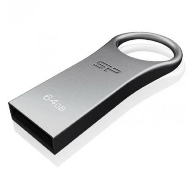 USB флеш накопичувач Silicon Power 64GB Firma F80 Silver USB 2.0 (SP064GBUF2F80V1S)