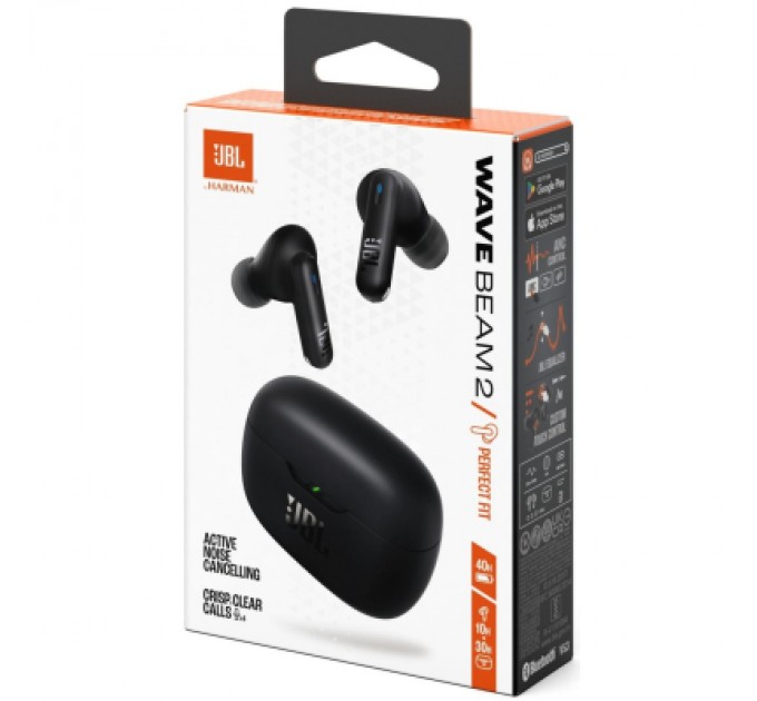 Навушники JBL Wave Beam 2 Black (JBLWBEAM2BLK)