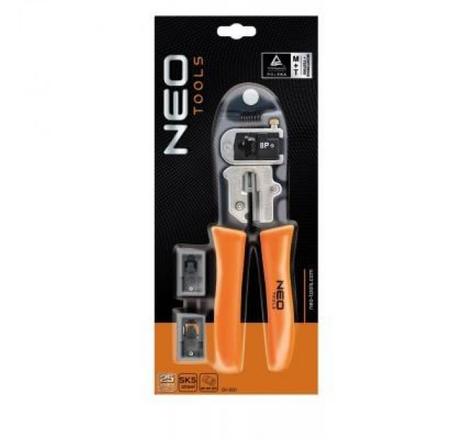 Neo Tools Інструмент Neo Tools для обжима наконечников 4P, 6P, 8P (01-501)