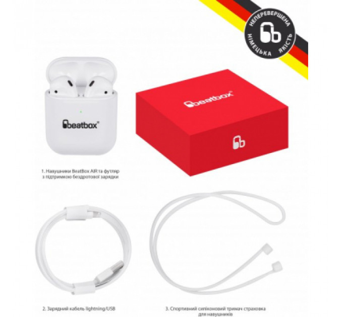 Навушники BeatBox PODS AIR 2 Wireless Charging White (bbpair2wcw)