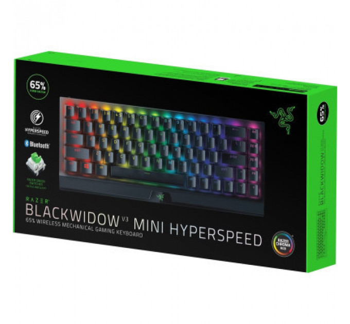 Клавіатура Razer BlackWidow V3 Mini Hyperspeed Green Switch RU (RZ03-03891600-R3R1)